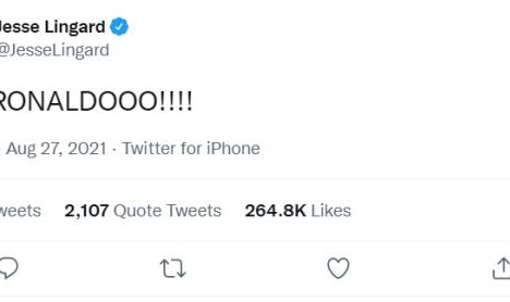 林加德狂喜：C罗万岁！纳尼动真情：我会一直支持你